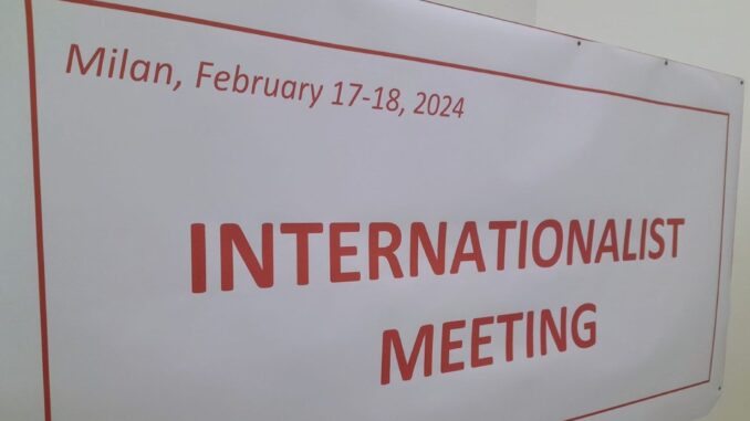 II Internationalist Meeting in Italy.