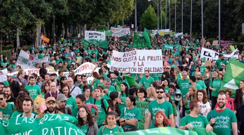 Madrid: ¡Apoyemos la lucha del profesorado!
